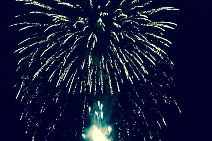 fireworks in the sky